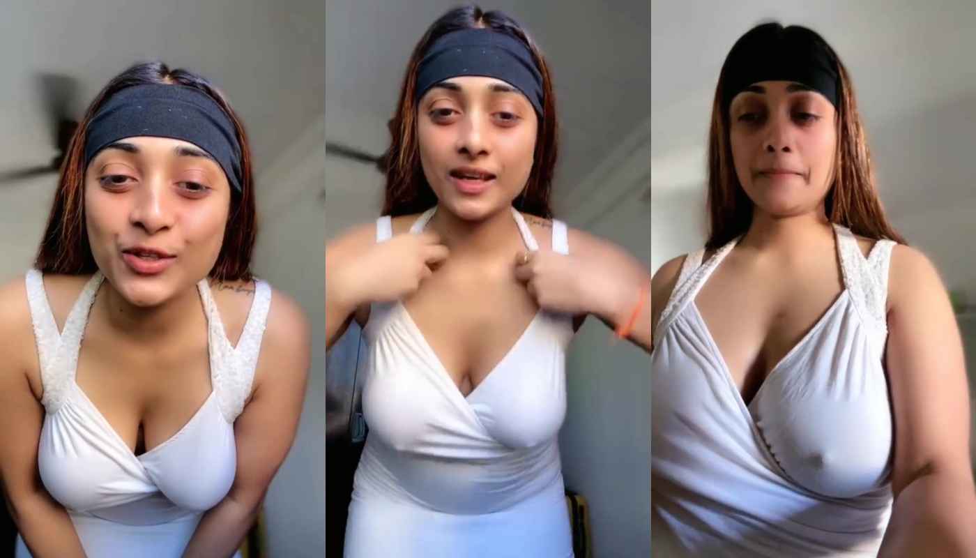 Famous Supermodel and Actress Satarupa Pyne aka Nefertiti Nipple Pokies in Almost See Through Top