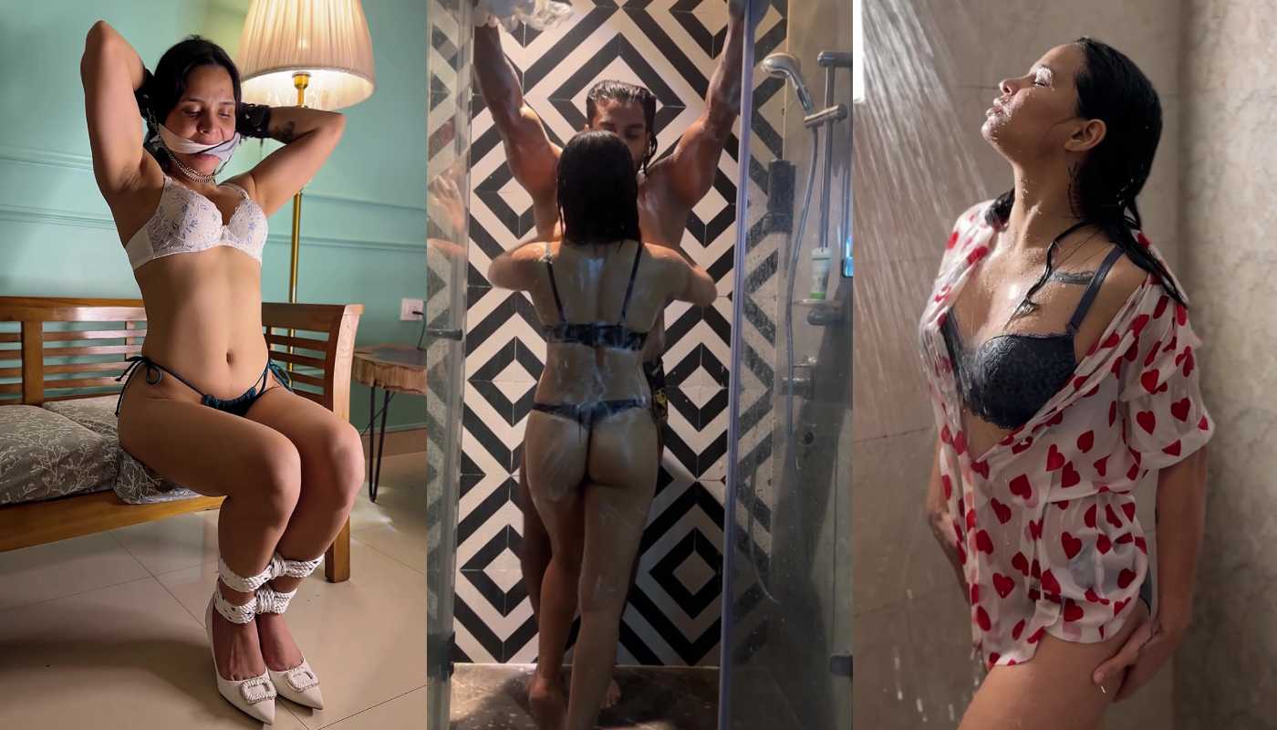 Mansi Negi aka Mello Badass Sexy Tease in Thong Panties App Content